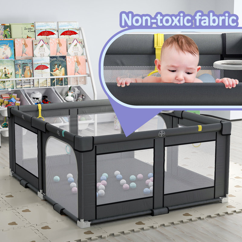 Parc pliable, H 27,5 po x l 72 po x P 59 po