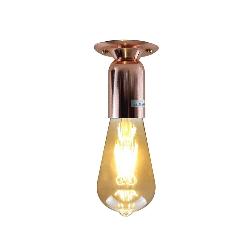 Northledge Semi Flush Mount, Rose Gold