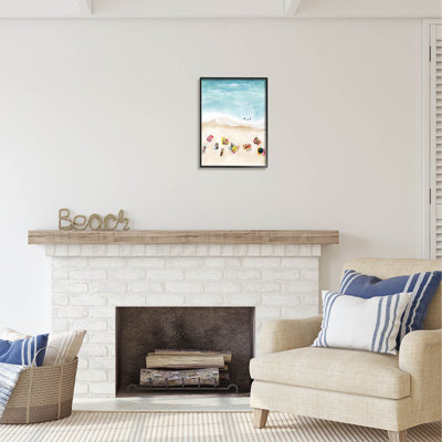 «Au-411-Giclee Summer Beach Day People Natation» par Grace Popp, peinture