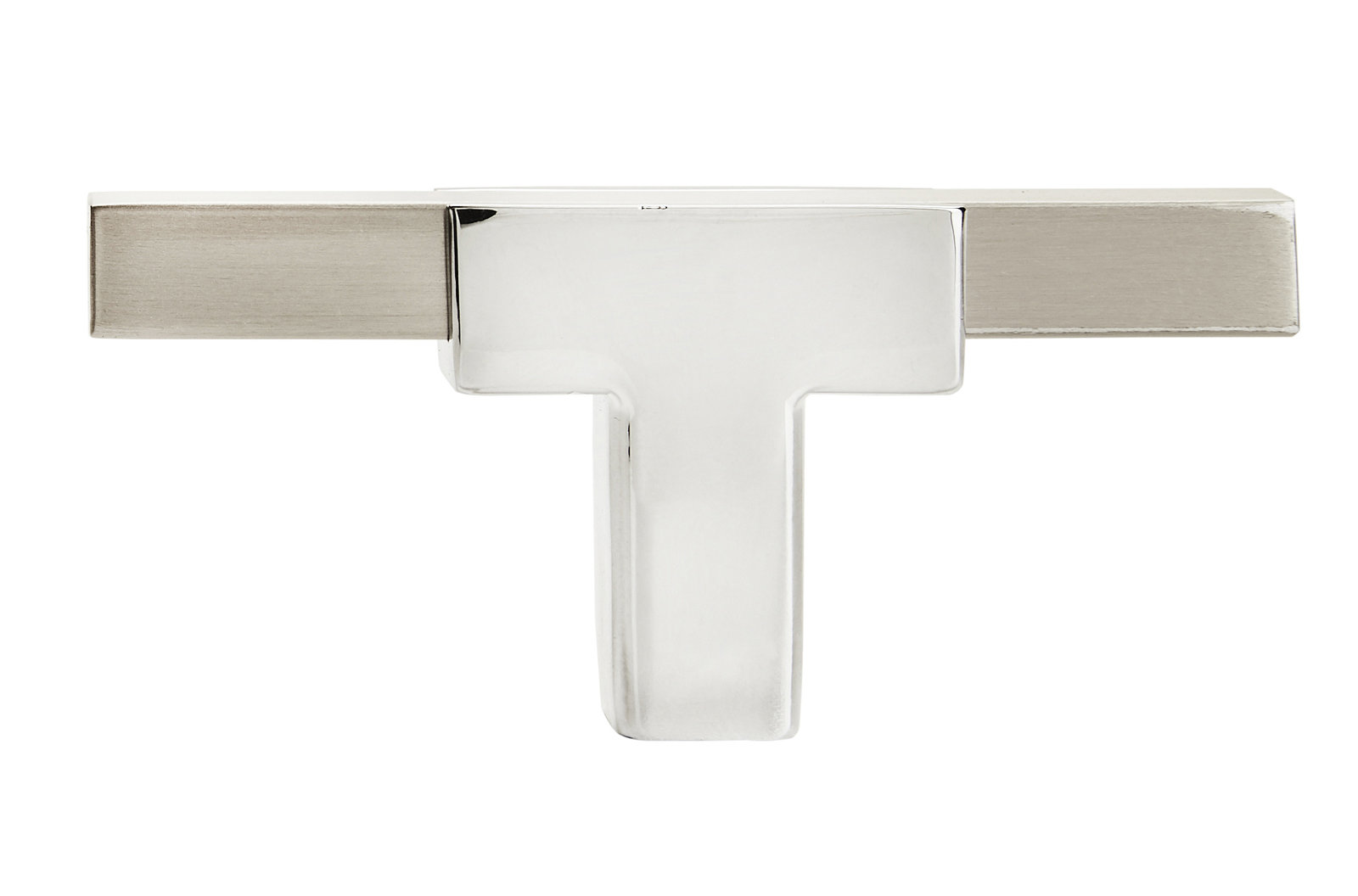 Urbanite Bar Cabinet Knob, Polished Chrome/Satin Nickel