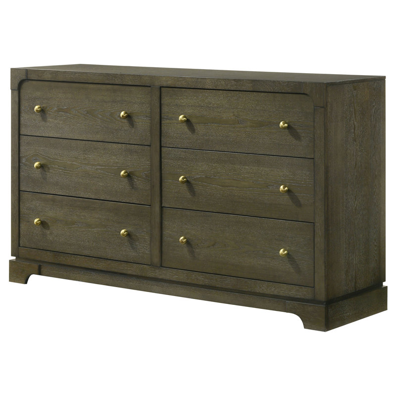 Commode 6 tiroirs czupka cacao foncé