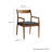 Solara Fabric Wood Dining Armchairs Set Of 2-105770584-105770582