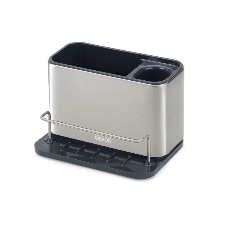 Surface Stainless Steel Kitchen Sink Organizer, Black/Silver