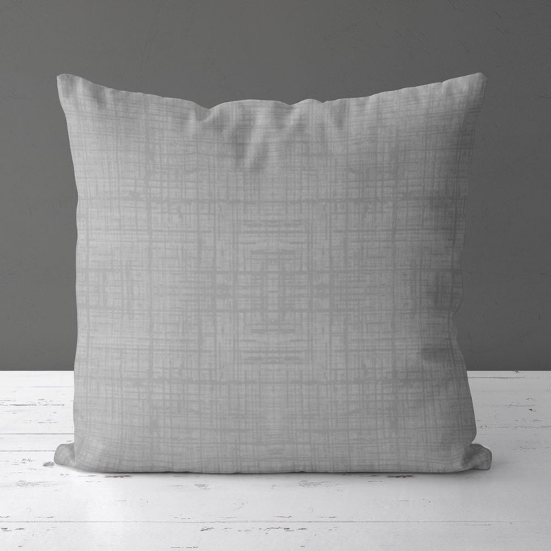 Housse de coussin carré et insert, Gris granite