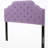 Queen & Full Sized Headboard In Purple, Sleek Design With Elegant Nailhead Accents, Transforms Bedroom, 63.95 In. Depth X 2.77 Width 52.92 Height, 19.46 Lb Weight Purple Fabric Upholstered For Bed,