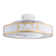 Evamae 5 - Blade Classical Elegant LED Caged Ceiling Fan with Light Kit and Remote Control