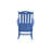 Navy Blue Rocking Chair - Outdoor Lounge Made Of Hips With 304 Stainless Steel Accessories, Classic Design Vertical Slat , Spacious And Seat For Reading Relaxing In Balconies Or Living Rooms All