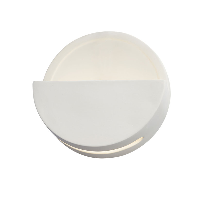Caeli Ceramic LED Wall Sconce, Bisque