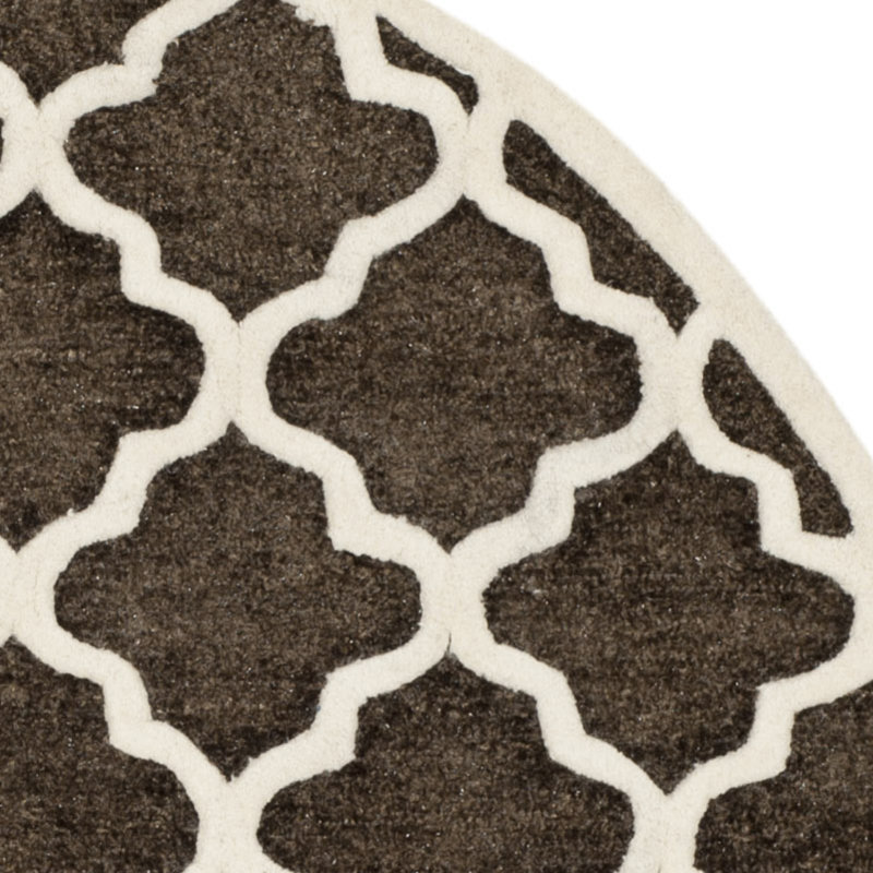 Precious Hand Tufted Performance Geometric Rug, Round 6'