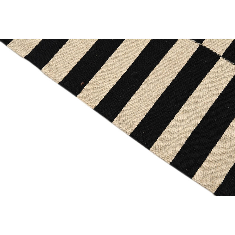 Tapis noir et blanc Jessen
