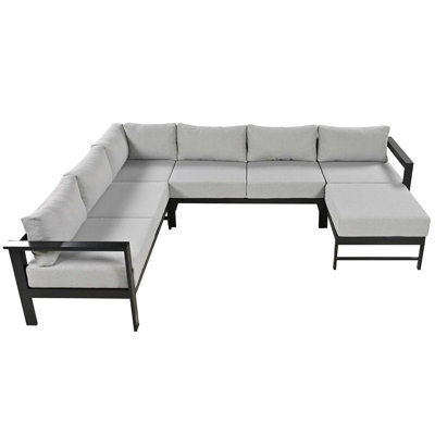 U-Shaped Multi-Person Outdoor Sofa Set
