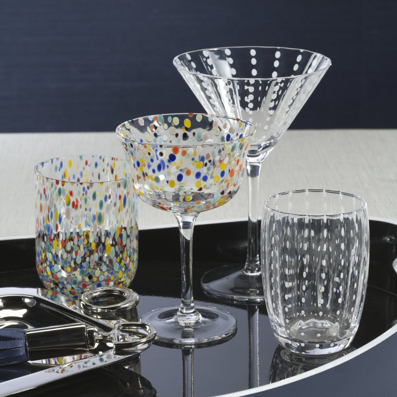 Ensemble de 6 verres à cocktail Jaheed Confetti