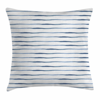 Stripe Abstract Ocean Square Pillow Cover