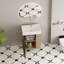 Meuble-lavabo à tablettes ouvertes 21,6 po avec lavabo en céramique-1057252563