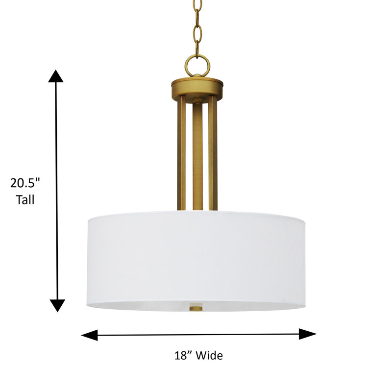 Lustre tambour Whitella Lighting Ch578-18Ng Armella