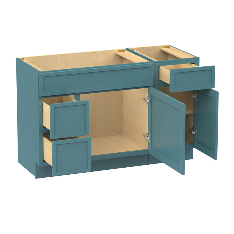 Base de meuble-lavabo simple 51 po seulement, Sarcelle