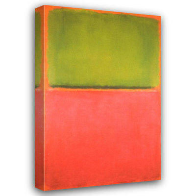 Sans titre (vert, rouge sur orange), 1951