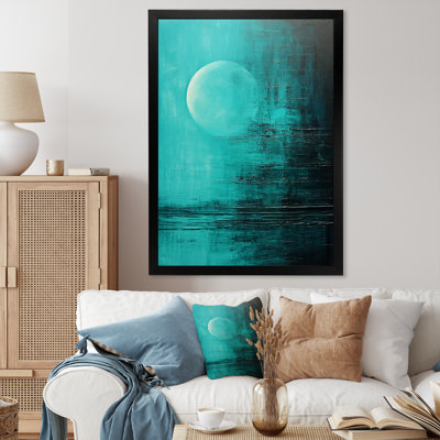 Bleu sarcelle lune tranquillité III