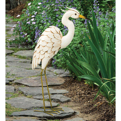 Statuette de jardin d'extérieur en métal Llanes 27 po Llanes