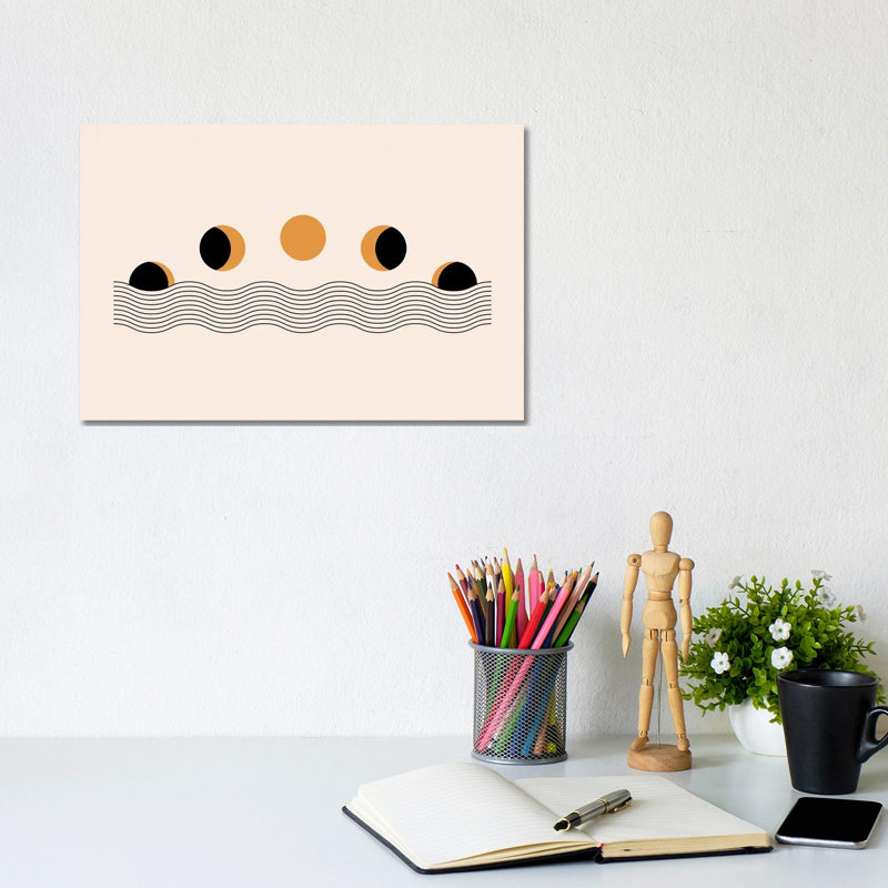 Sun Eclipse by EnShape - Wrapped Canvas Print, 20.32 cm H x 30.48 cm W
