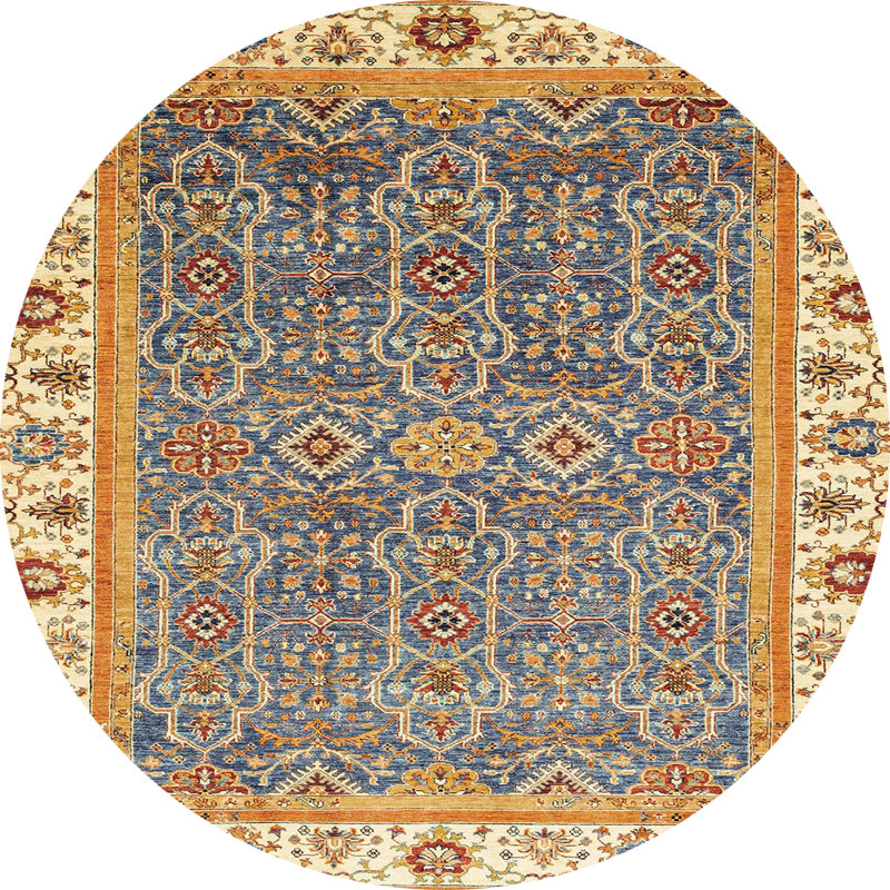 Abstract Indoor Rug, Round 3'