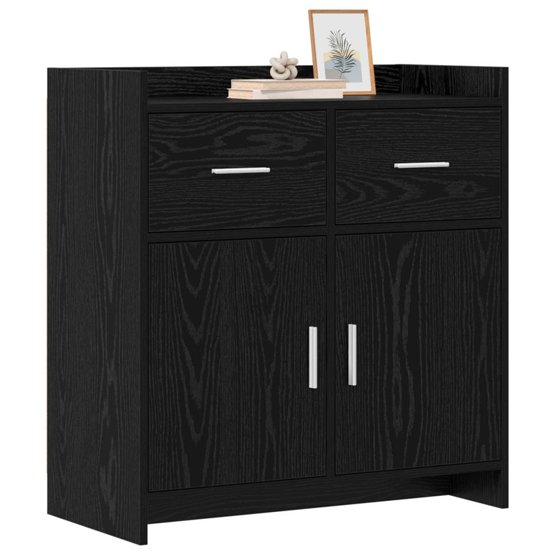 75cm Sideboard, Black Oak