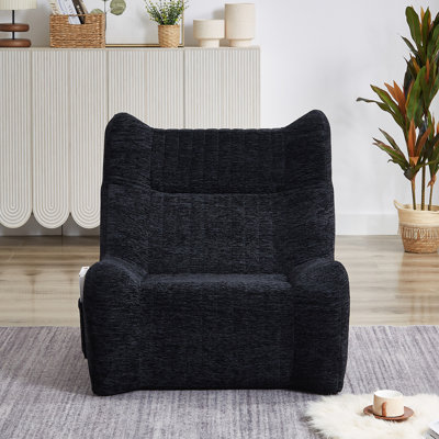 Fauteuil à billes Boneless pour adultes avec accoudoirs - Fauteuil d'appoint surdimensionné et confortable pour salon, chambre à coucher