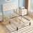 Twin Size Bed Set Upholstered Platform With Adjustable Diamond Tufted Headboard-2064481994