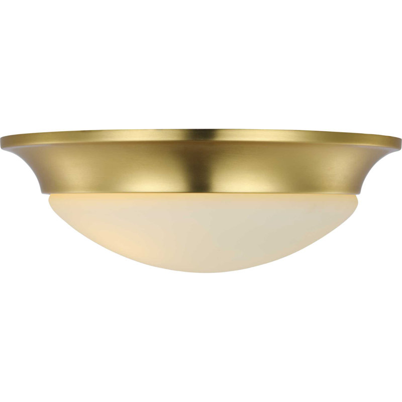 Plafonnier encastré à 1 lumière, H 4,63 po x l 14 po x P 14 po