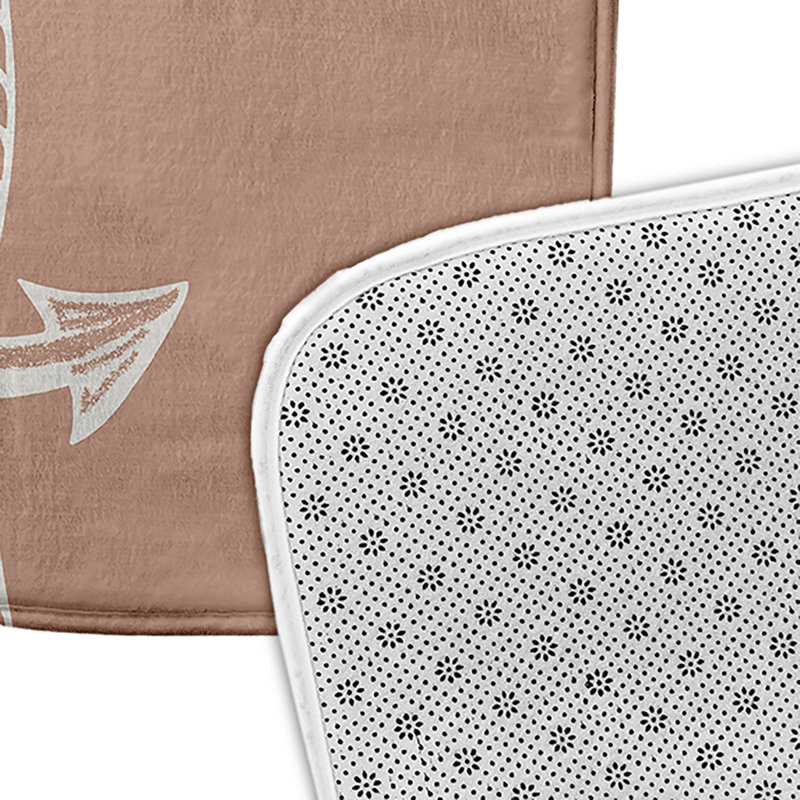 Tapis de bain Nautical Nights, L 21 po x L 34 po, Rose