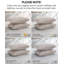 Couvre-oreillers matelassés à motif carré en microfibre à double bordure brossée avec bords passepoilés Southshore Fine Linens, lot de 2, 22 po x 22 po, os-399142817-399142846
