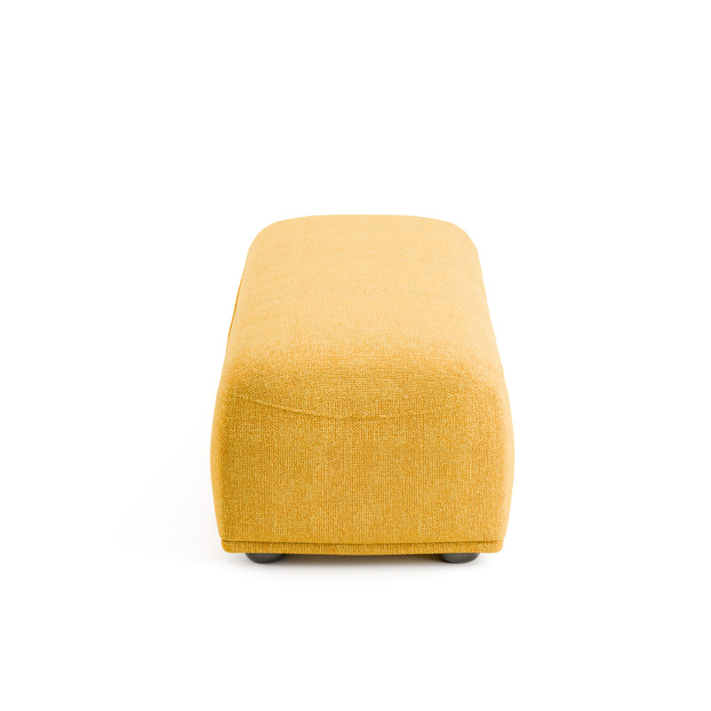 Canapé modulaire 3 pièces Aukeem, Polyester jaune
