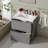 Fluted Design 30" Bathroom Vanity with Ceramic Sink, Split-Drawer Storage-1089573238