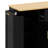 Modern Storage Sideboard With Door W/Storage Rack, Kitchen Island With Adjustable Shelves, 3-Tier Pull-Out Rack And Drawer-1024027346