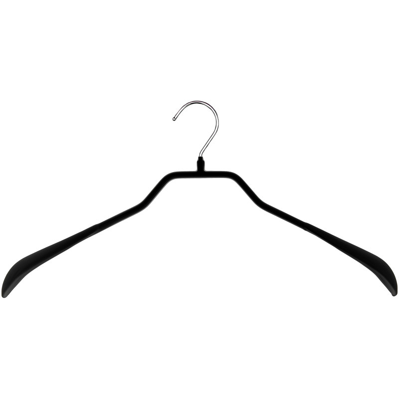 Cintre antidérapant Bodyform pour robe / chandail / chandail, H 8 po x l 16,75 po x P 1,25 po, Noir