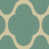 Patio turquoise géométrique est en rupture de stock