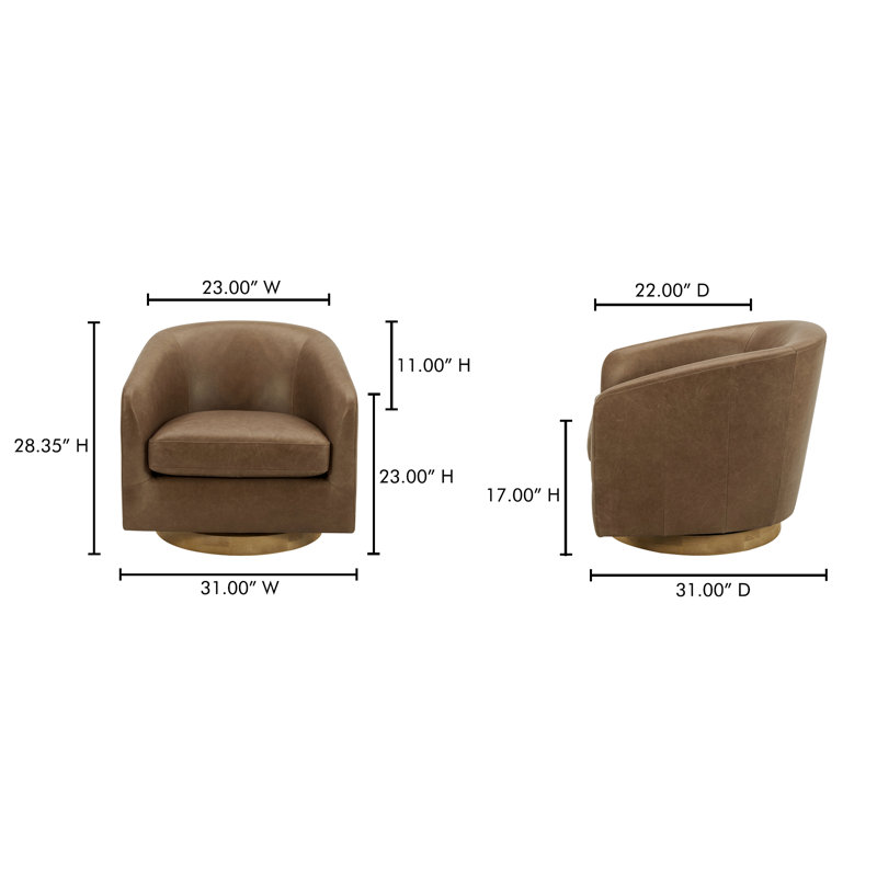 Johanna Swivel Barrel Chair