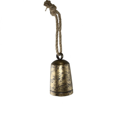 Hanging Gold Bell Ornament