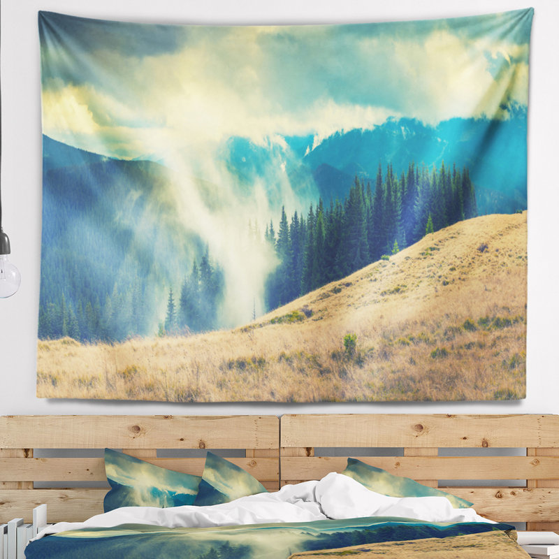 Photographie de paysage «Blue Forest in Fog», H 68 po x l 80 po