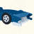 Race Car-Shaped Platform Bed With Wheels-2096486100