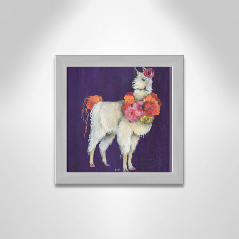 Art sur toile little, H 14 po x l 14 po x P 0,625 po, Cadre argenté