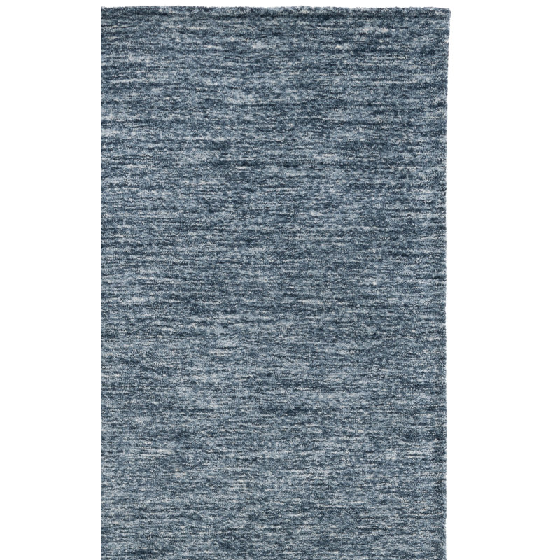 Furness Handloomed Wool Cotton Rug in Navy/Gray, Rectangle 8' x 10'