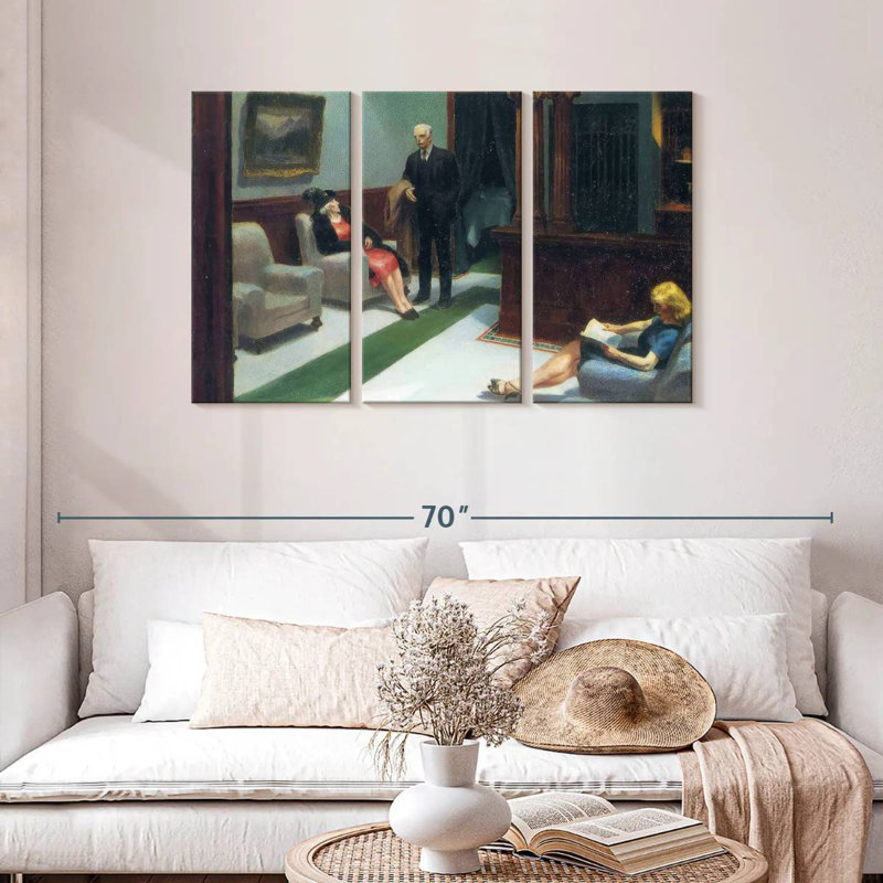 Hall de l'hôtel Leisha, H 28 po x l 45 po