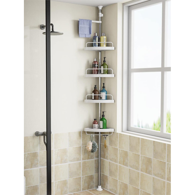 Meesam Freestanding Bath Caddy, White