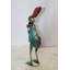 Statue de lapin gracieux en métal fin Nifao Collection 7 pi x 4 po x H 18 po