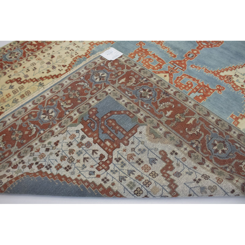 Tapis oriental en laine noué à la main beige