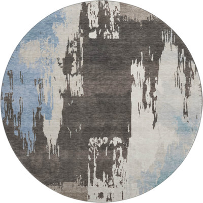 Premium Machine Washable Mayfield AMF2347 Abstract Rug