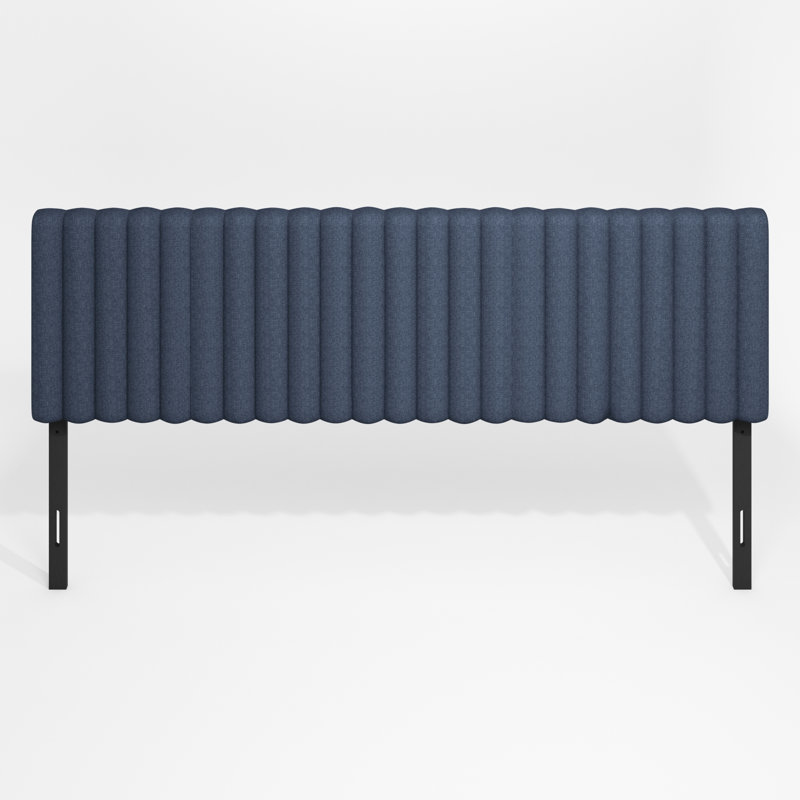 Latitude Run® Clemente Tufted Headboard, King, Blue Denim