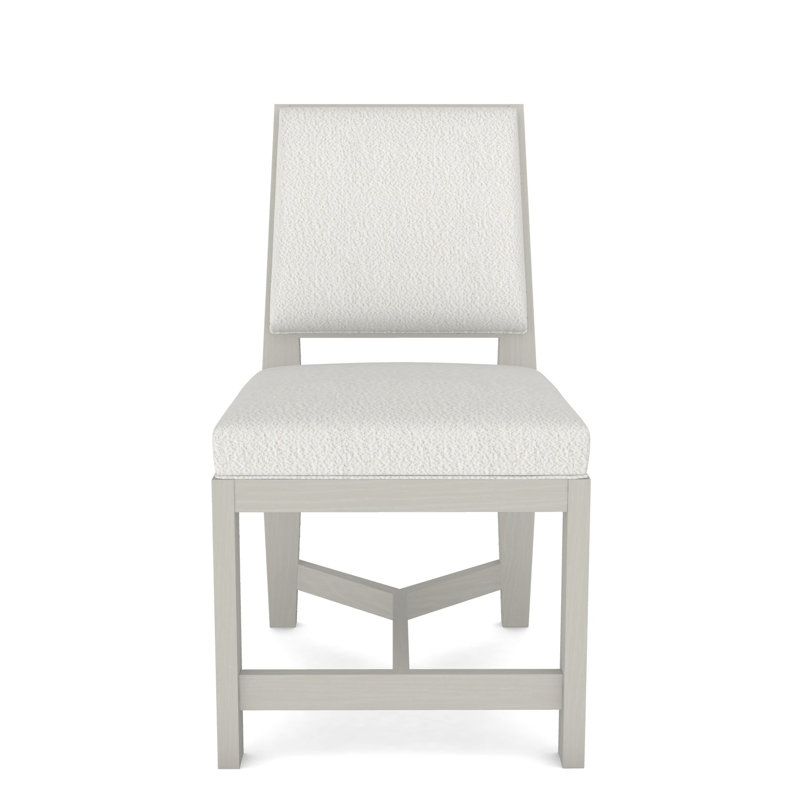 Thom Filicia Home Upholstered Back Side Chair, Wrenn, Kempsey Sheepskin