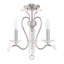 Lustre classique / traditionnel à 3 lumières de style bougie avec détails en cristal Almirah-19294874